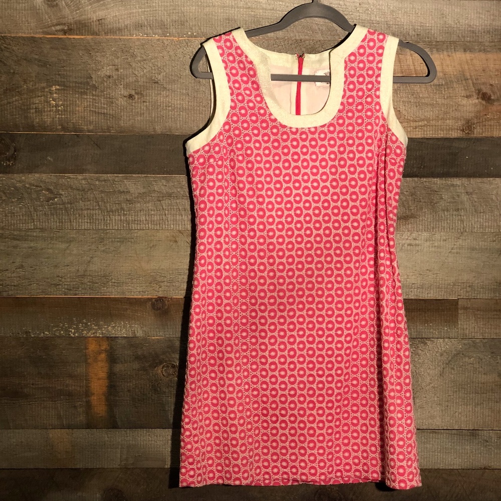 Tocca Casual Embroidered Eyelet Dress